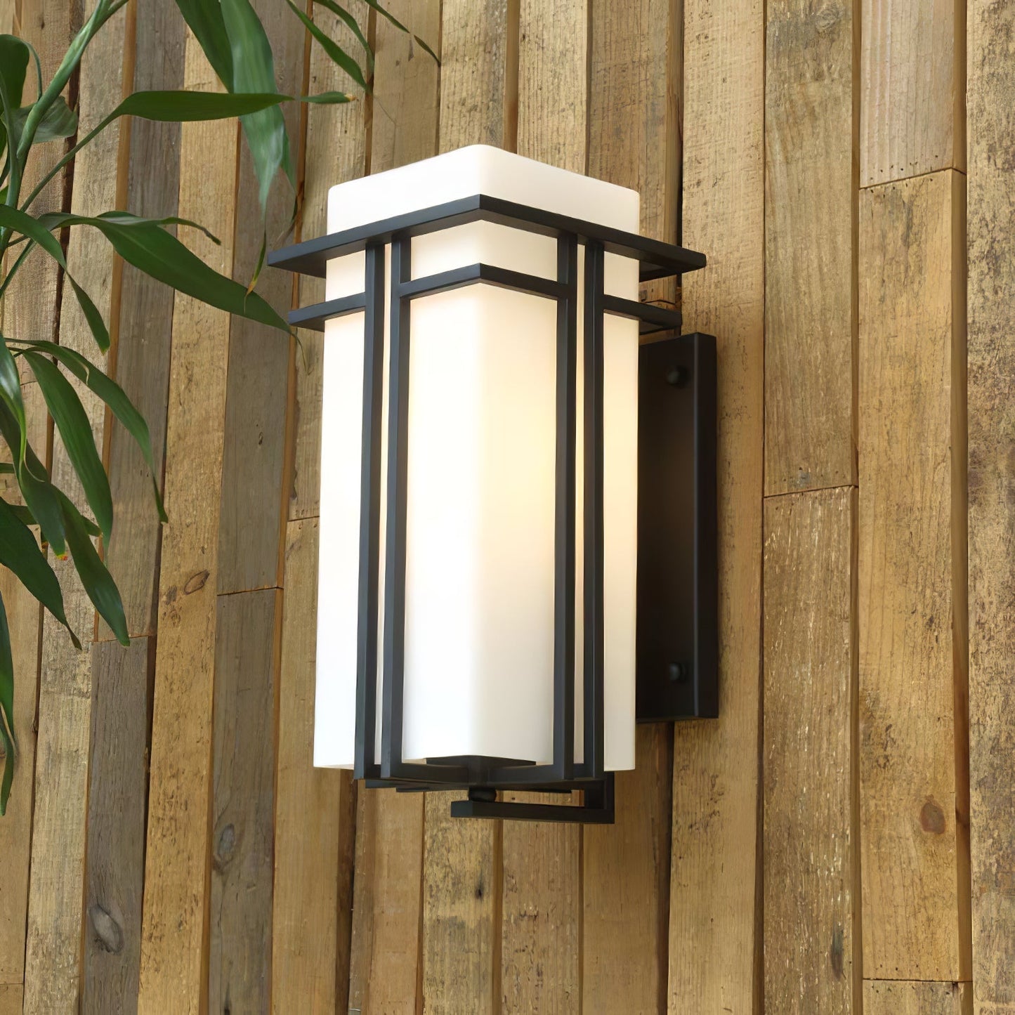 Retro Industrial Outdoor Glass Wall Light Fixture | Relnix