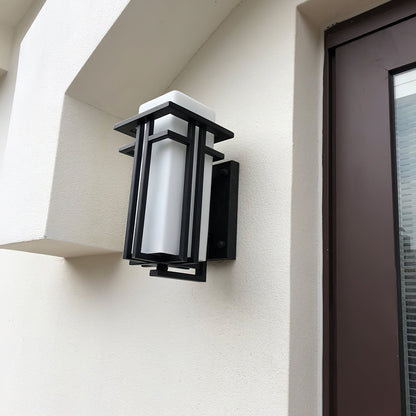 Retro Industrial Outdoor Glass Wall Light Fixture | Relnix