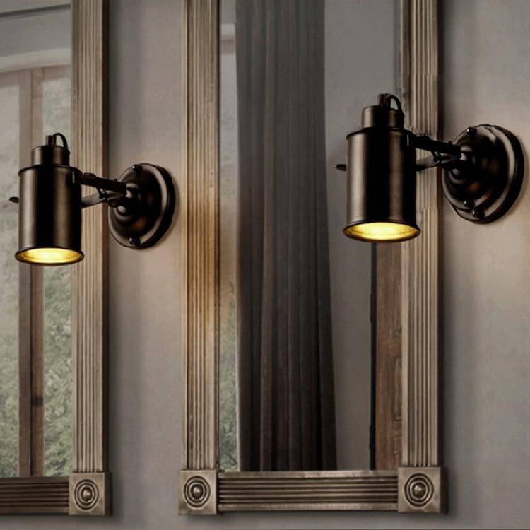 Retro Metal Industrial Directional Wall Spotlight | Metlora