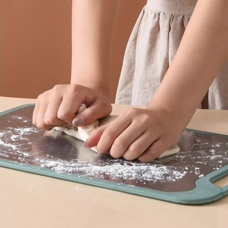Reversible Kitchen Cutting Board with Built In Grater
