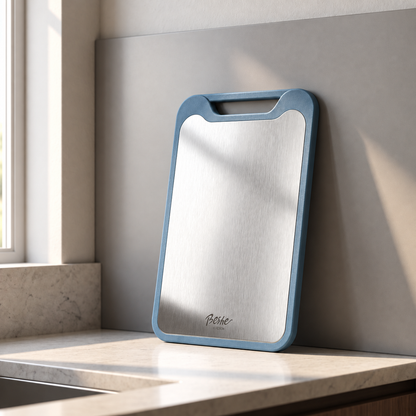 Reversible Kitchen Cutting Board with Built In Grater