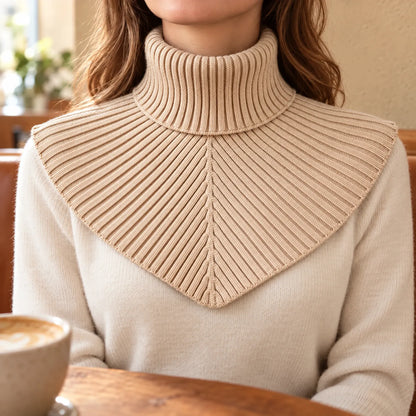 Ribbed Knit Dickie Neck Warmer