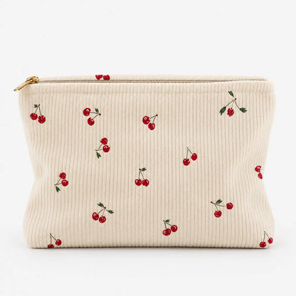 Ribbed Makeup Travel Bag