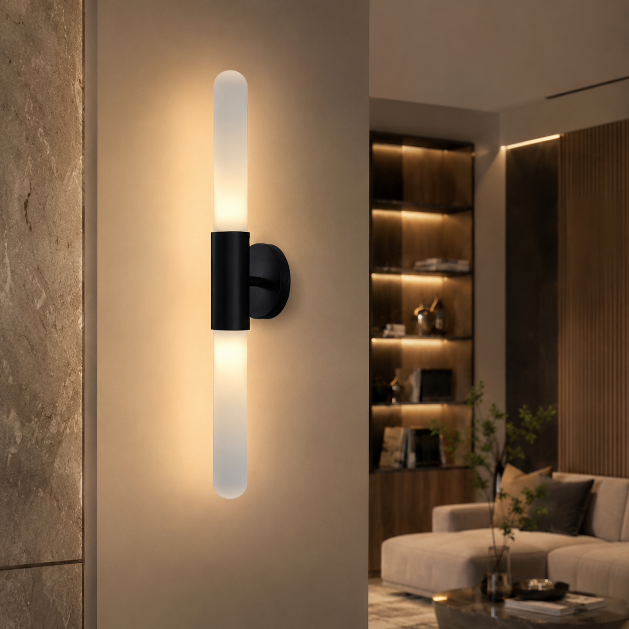 Ripple Glass Nordic Wall Light for Soft Accent Glow | Lumavik