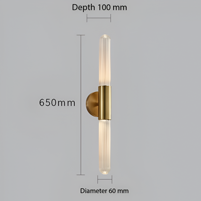 Ripple Glass Nordic Wall Light for Soft Accent Glow | Lumavik