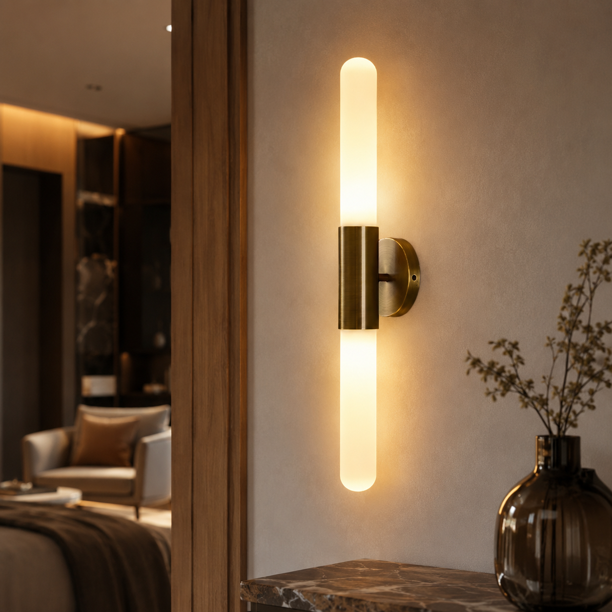 Ripple Glass Nordic Wall Light for Soft Accent Glow | Lumavik