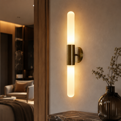 Ripple Glass Nordic Wall Light for Soft Accent Glow | Lumavik
