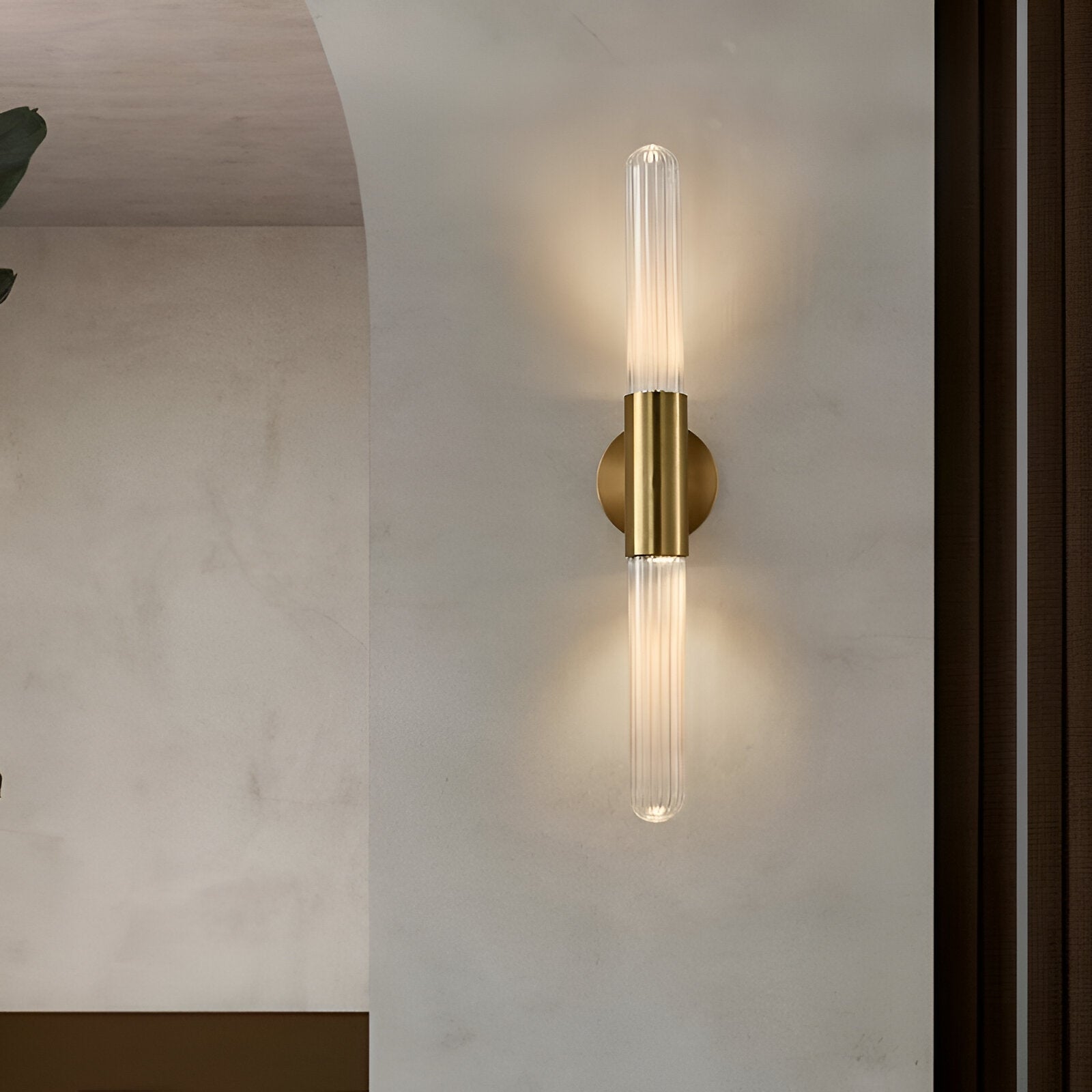 Ripple Glass Nordic Wall Light for Soft Accent Glow | Lumavik