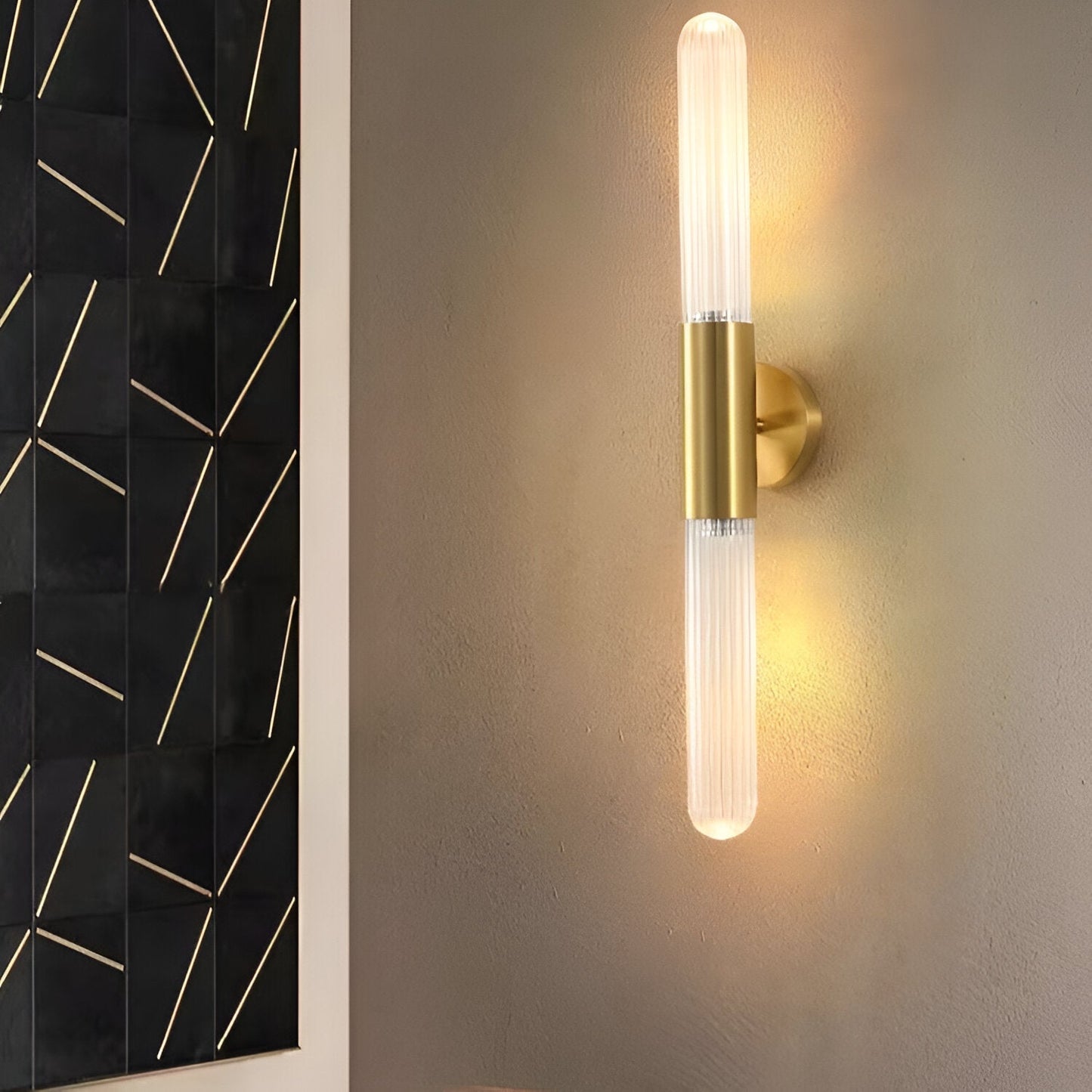 Ripple Glass Nordic Wall Light for Soft Accent Glow | Lumavik