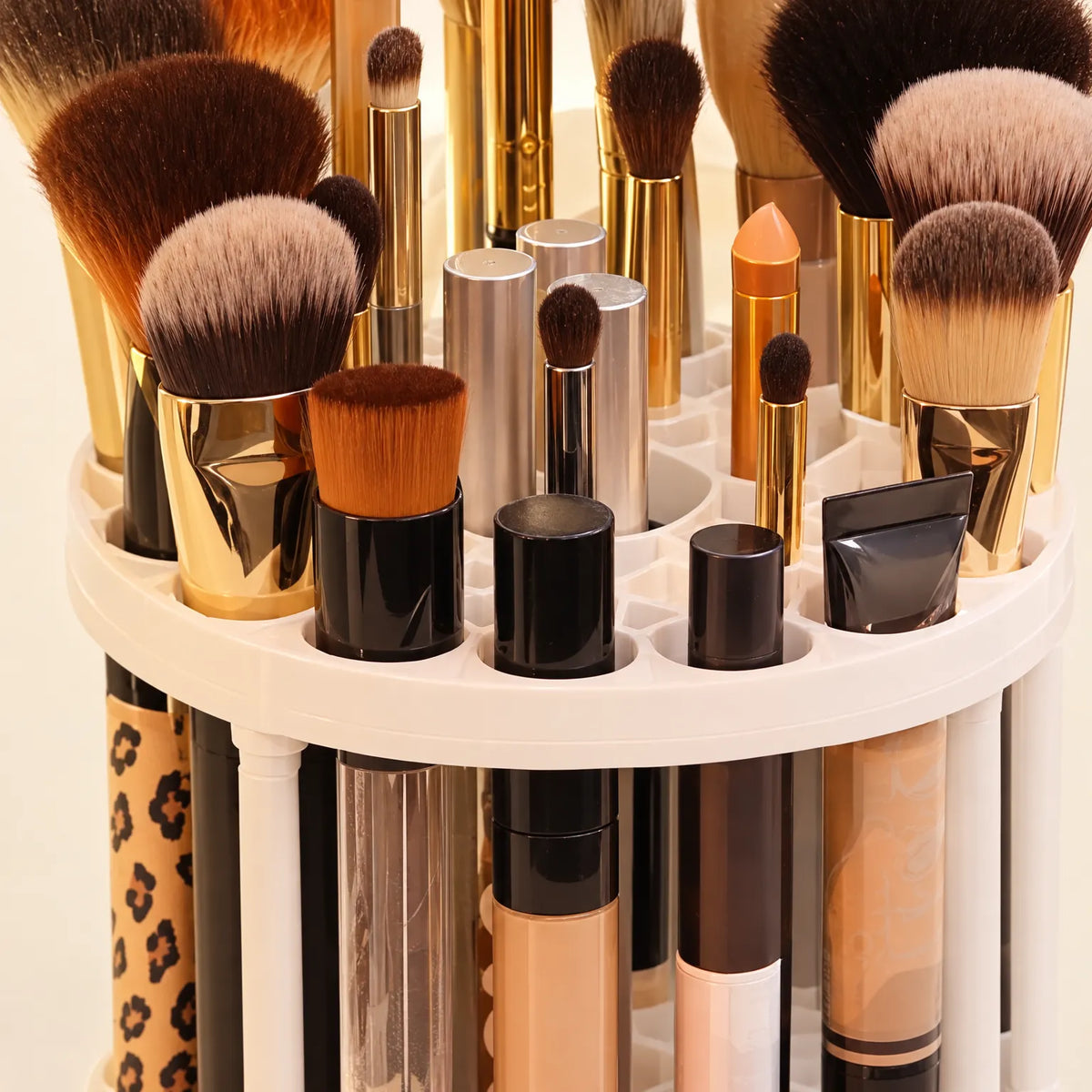 Rotating Makeup Brush Storage Rack