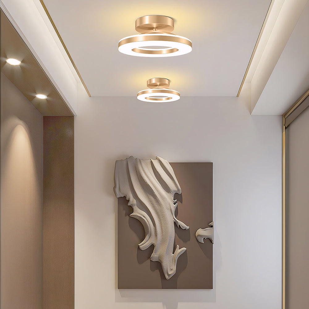 Round Acrylic Ceiling Light for Hallways Modern | Velirox