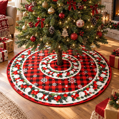 Round Decorative Christmas Tree Skirt