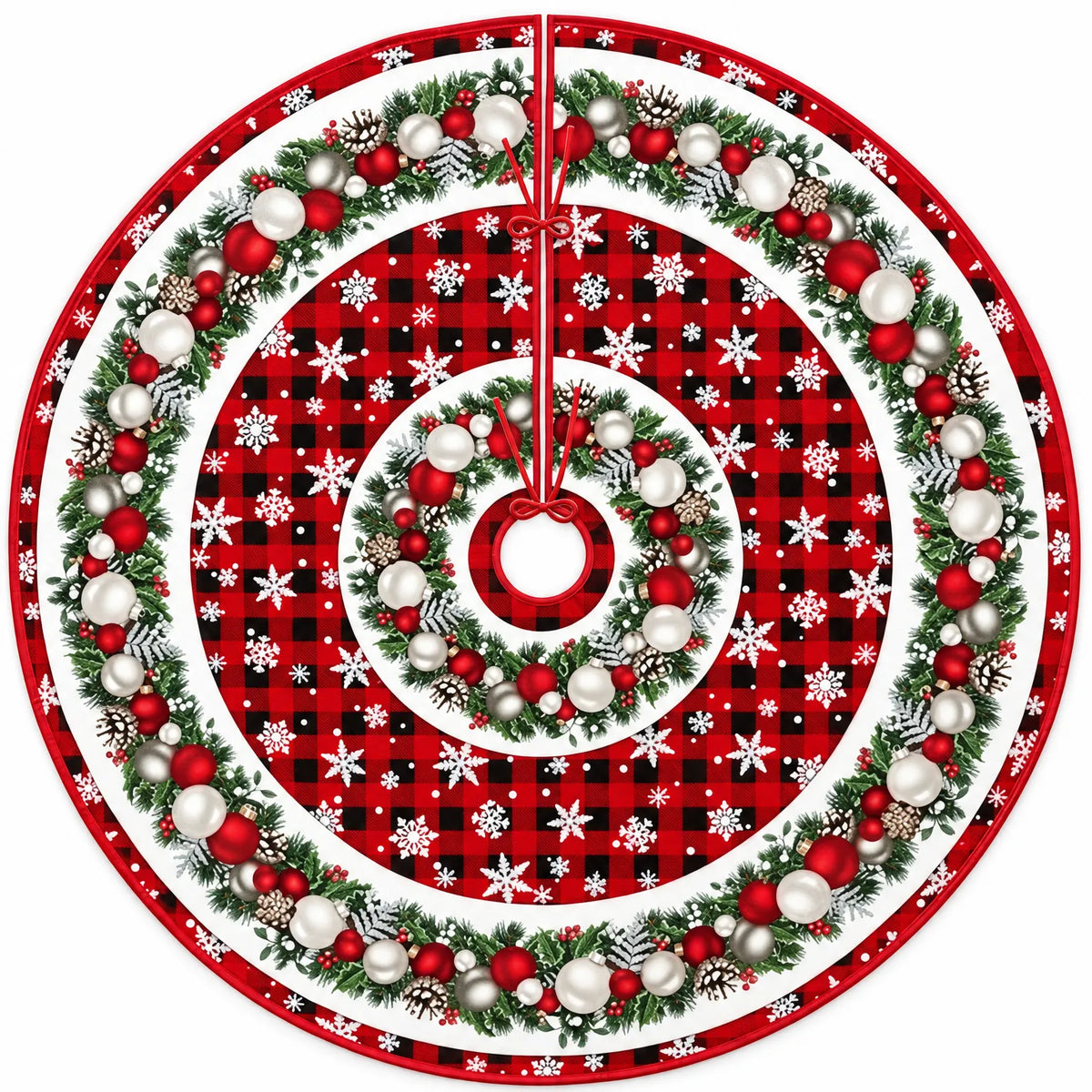 Round Decorative Christmas Tree Skirt