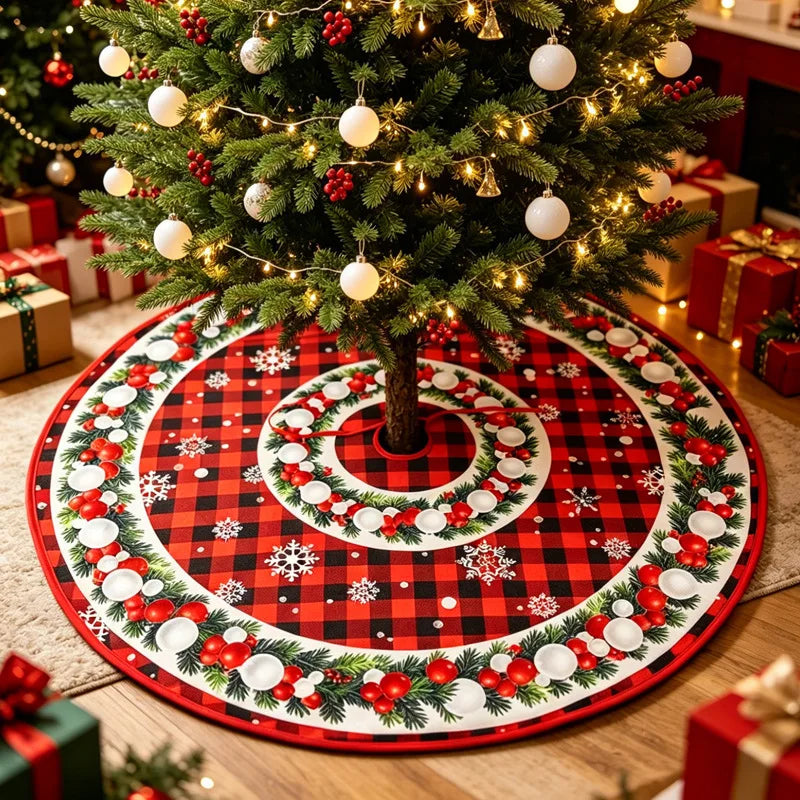 Round Decorative Christmas Tree Skirt