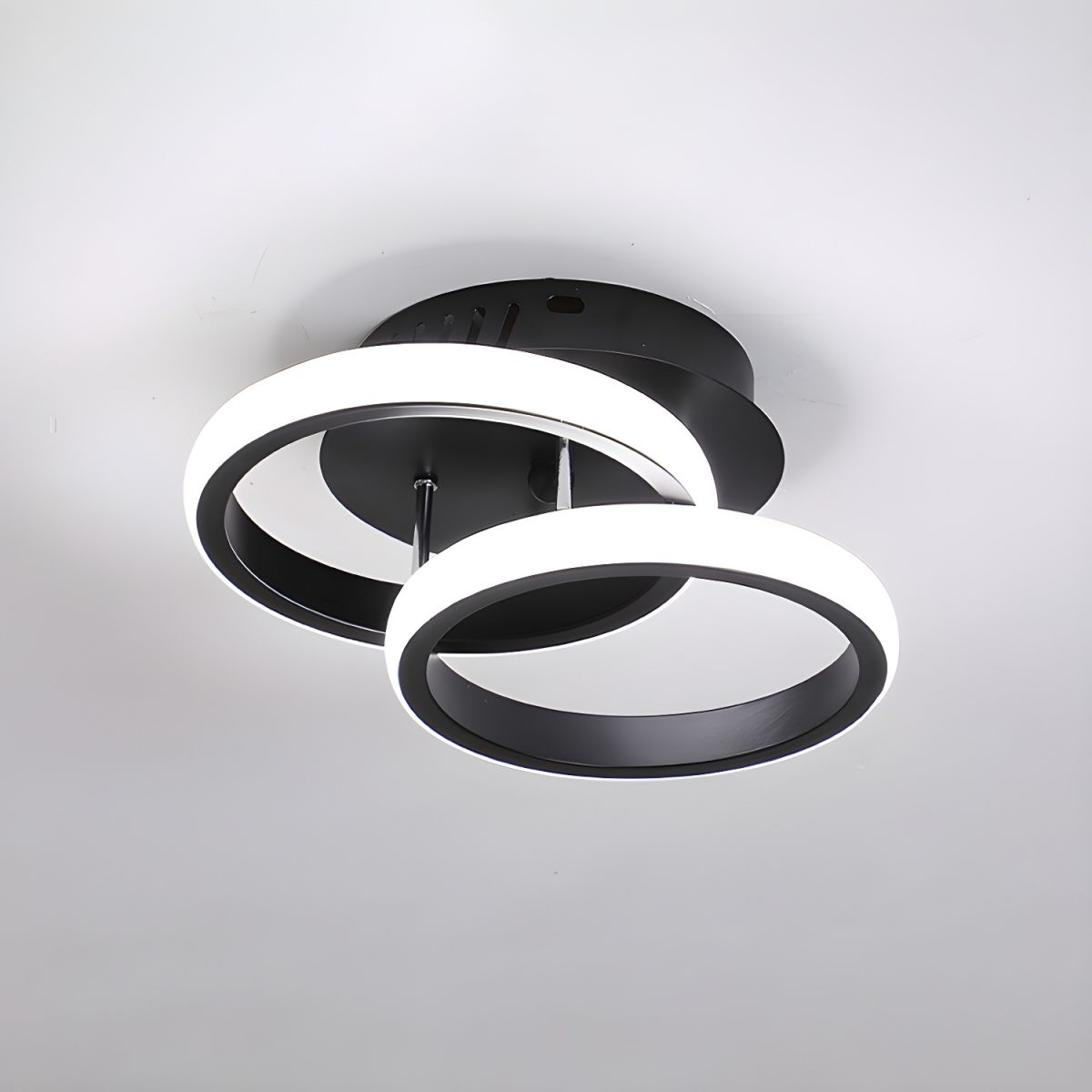 Round LED Ceiling Light Modern Metal Finish | Orienne