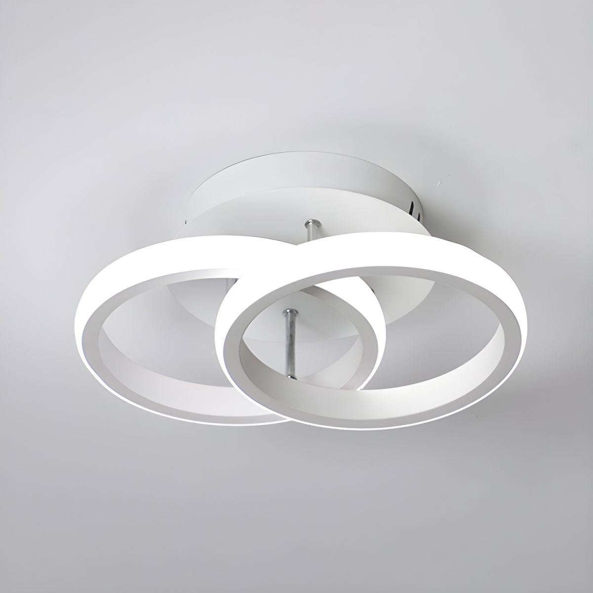 Round LED Ceiling Light Modern Metal Finish | Orienne