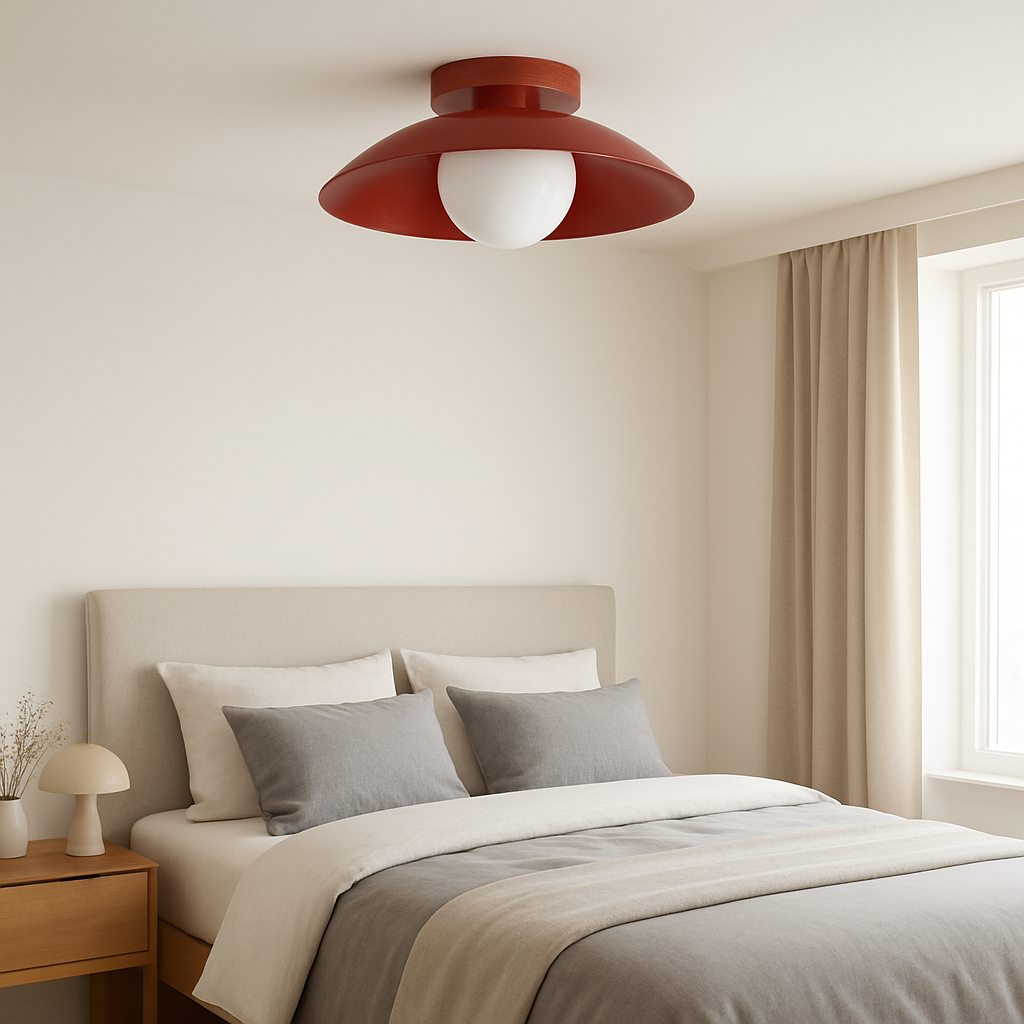 Round Metal Ceiling Light for Minimalist Spaces | Luvetra
