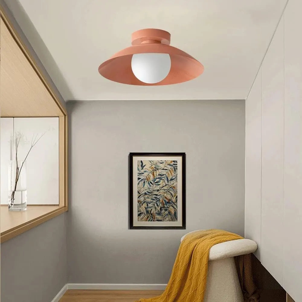 Round Metal Ceiling Light for Minimalist Spaces | Luvetra