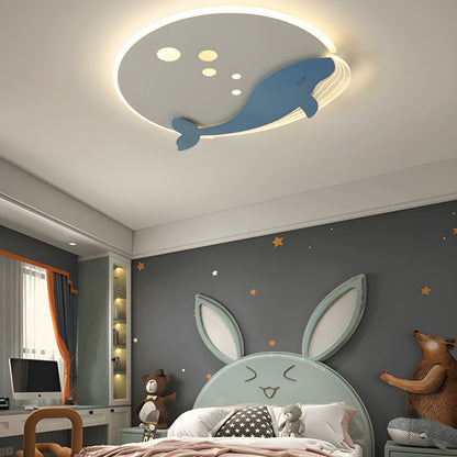 Round Metal Scandinavian Kids Ceiling Light | Tarvone
