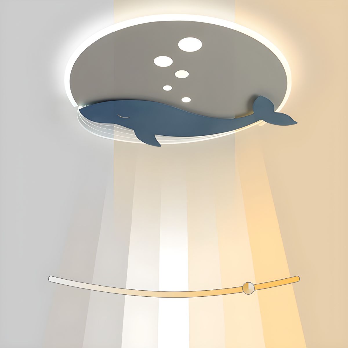 Round Metal Scandinavian Kids Ceiling Light | Tarvone