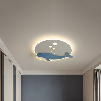 Round Metal Scandinavian Kids Ceiling Light | Tarvone