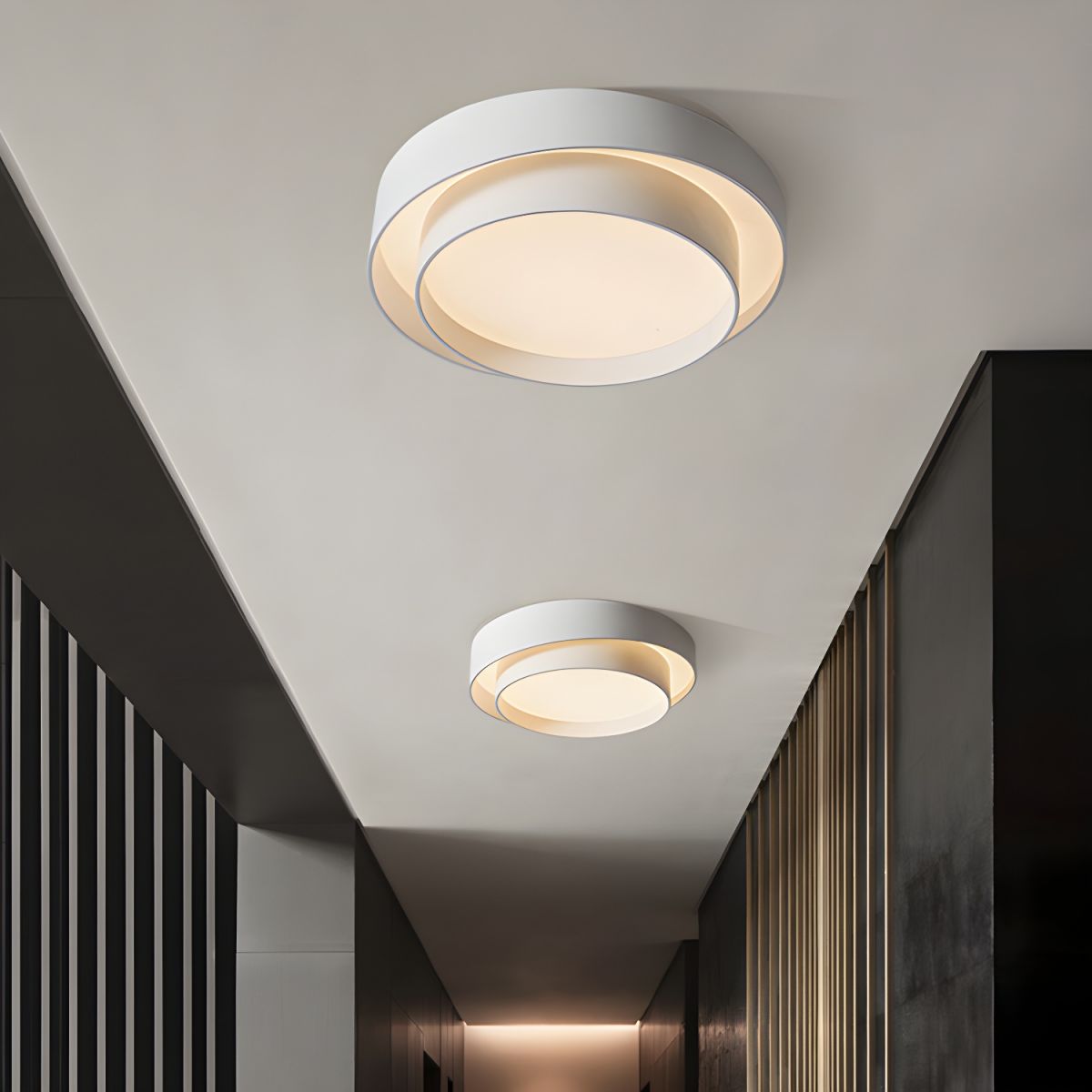 Round Nordic LED Metal Ceiling Light | Gorvess