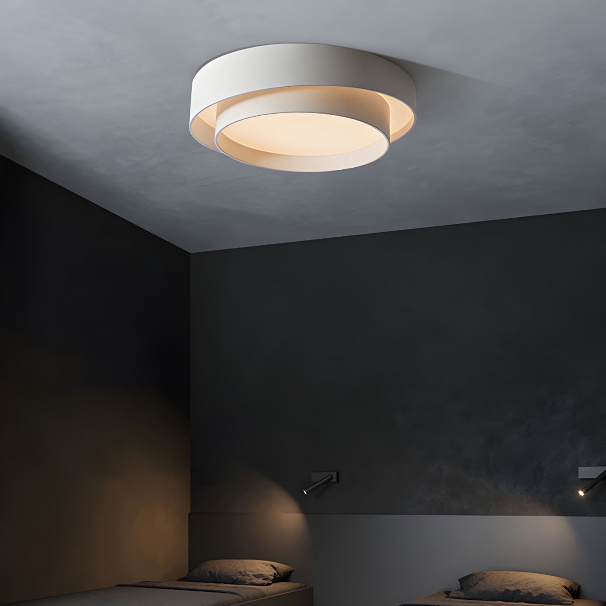 Round Nordic LED Metal Ceiling Light | Gorvess