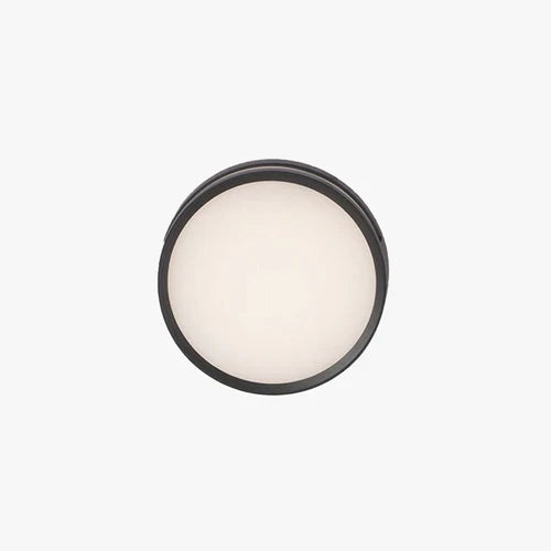 Round Outdoor LED Wall Light Modern Metal Design | Quorix