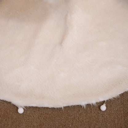Round Plush Christmas Tree Skirt