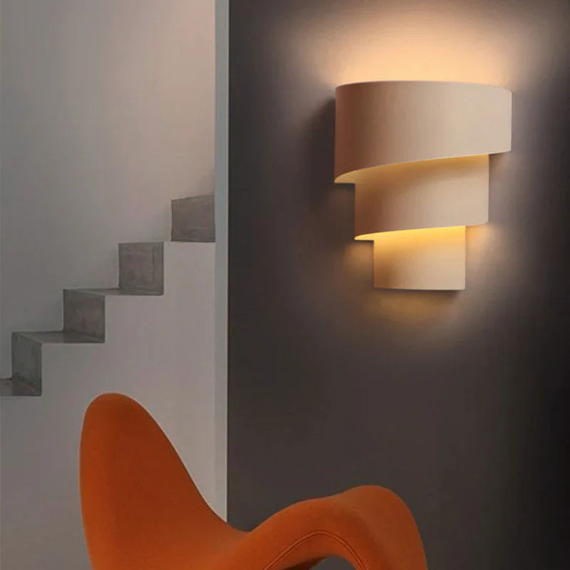 Rounded Metal LED Wall Light Contemporary Minimal | Litelva