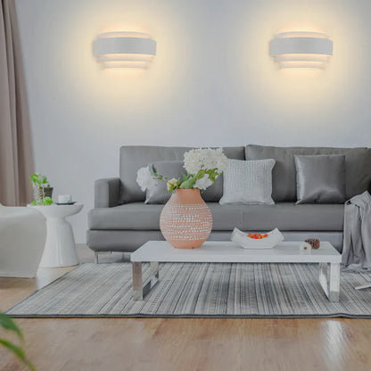 Rounded Metal LED Wall Light Contemporary Minimal | Litelva