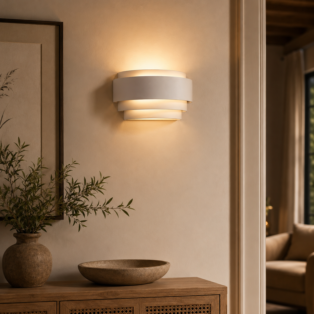 Rounded Metal LED Wall Light Contemporary Minimal | Litelva