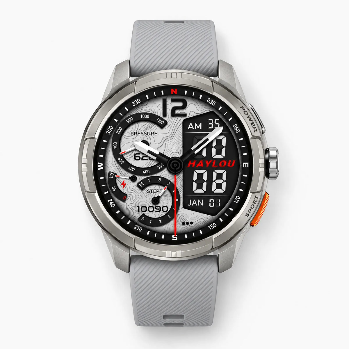 Rugged Round Outdoor GPS Smartwatch