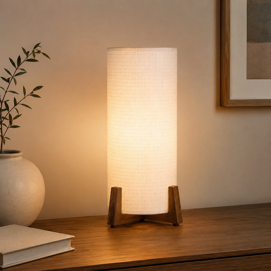 Scandinavian Floor Lamp Fabric Shade Interior Lighting | Melvino