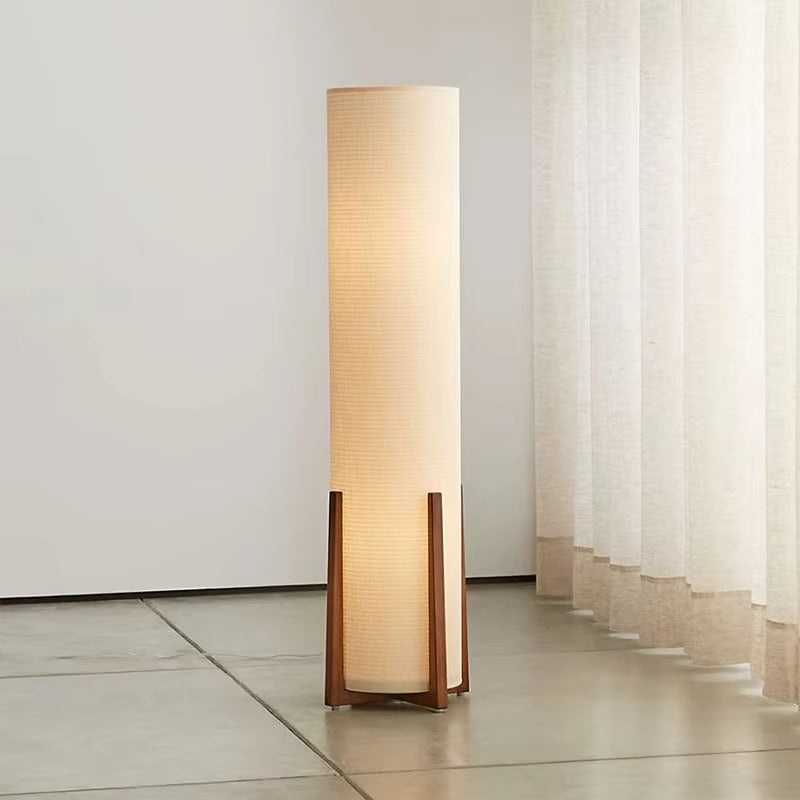 Scandinavian Floor Lamp Fabric Shade Interior Lighting | Melvino