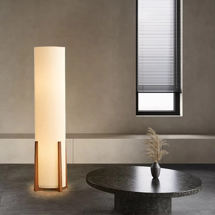 Scandinavian Floor Lamp Fabric Shade Interior Lighting | Melvino