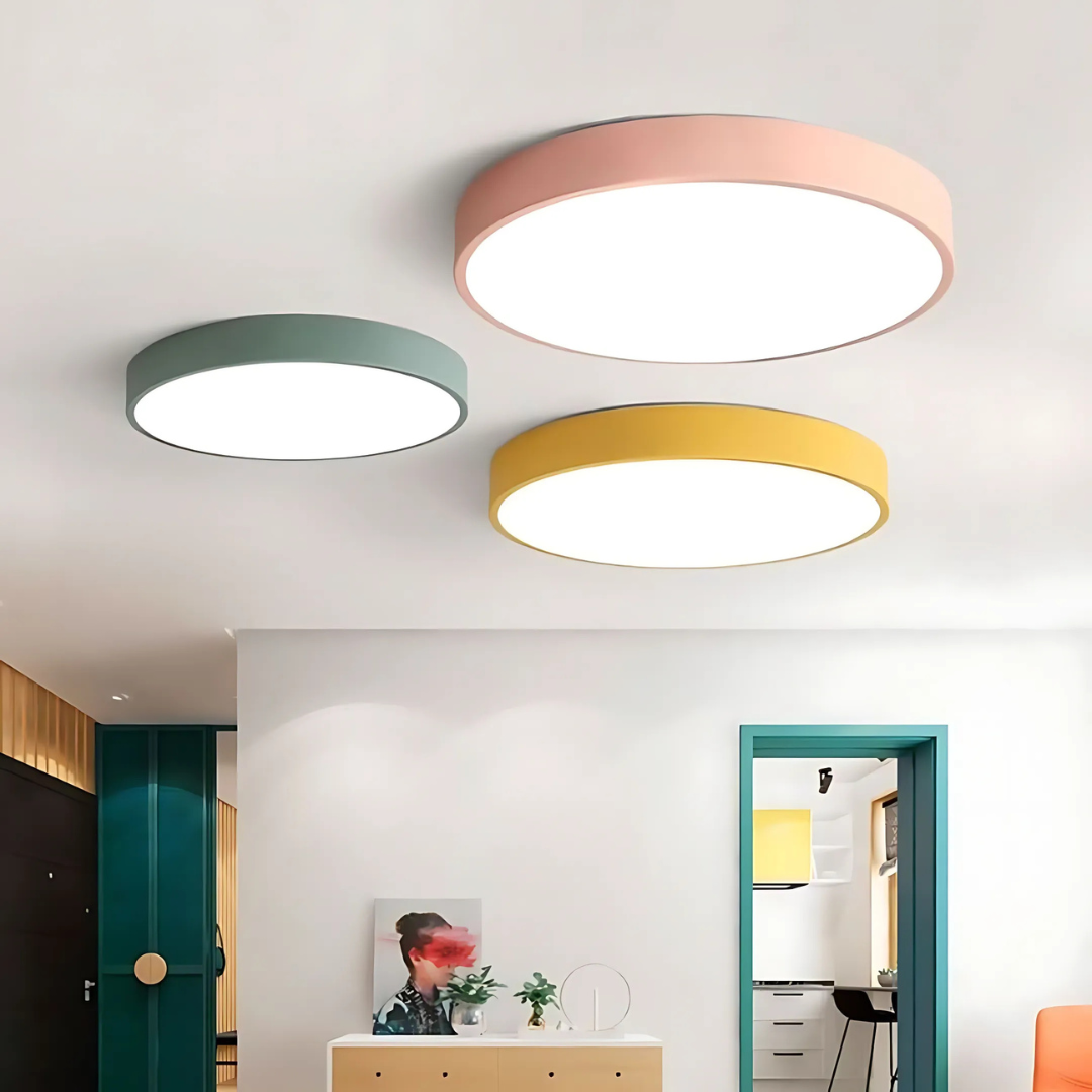 Scandinavian LED Ceiling Light Fixture for Home | Lunarex