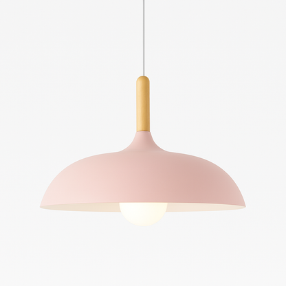Scandinavian Oak Pendant Light Minimalist Metal Design | Zerova