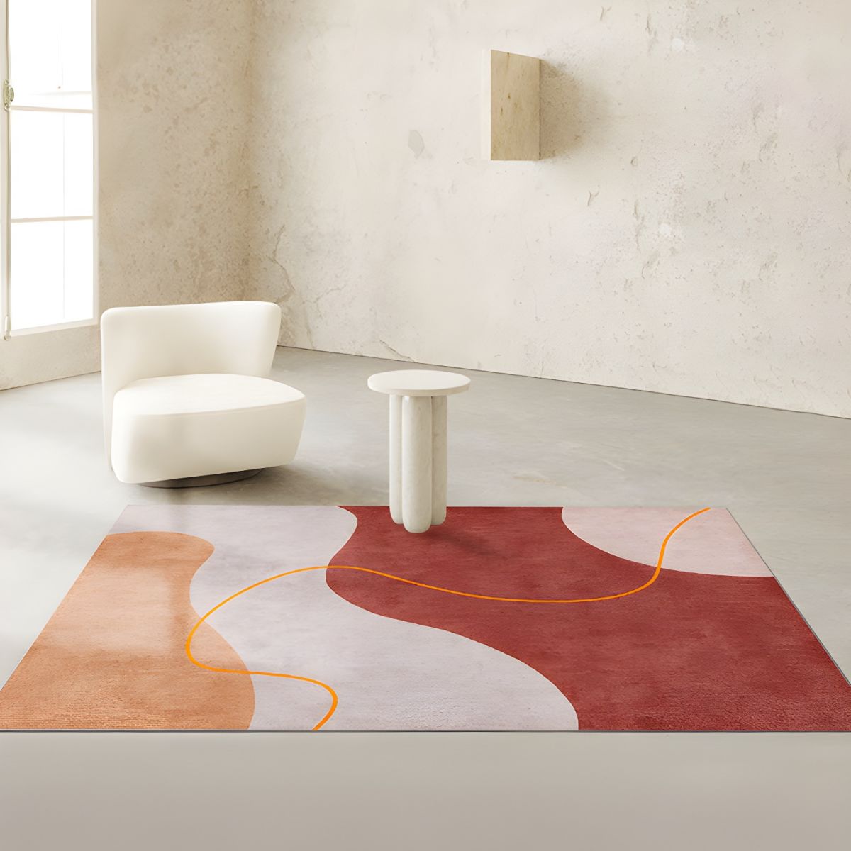 Scandinavian Polyester Rug with Non Slip Backing | Brimsel