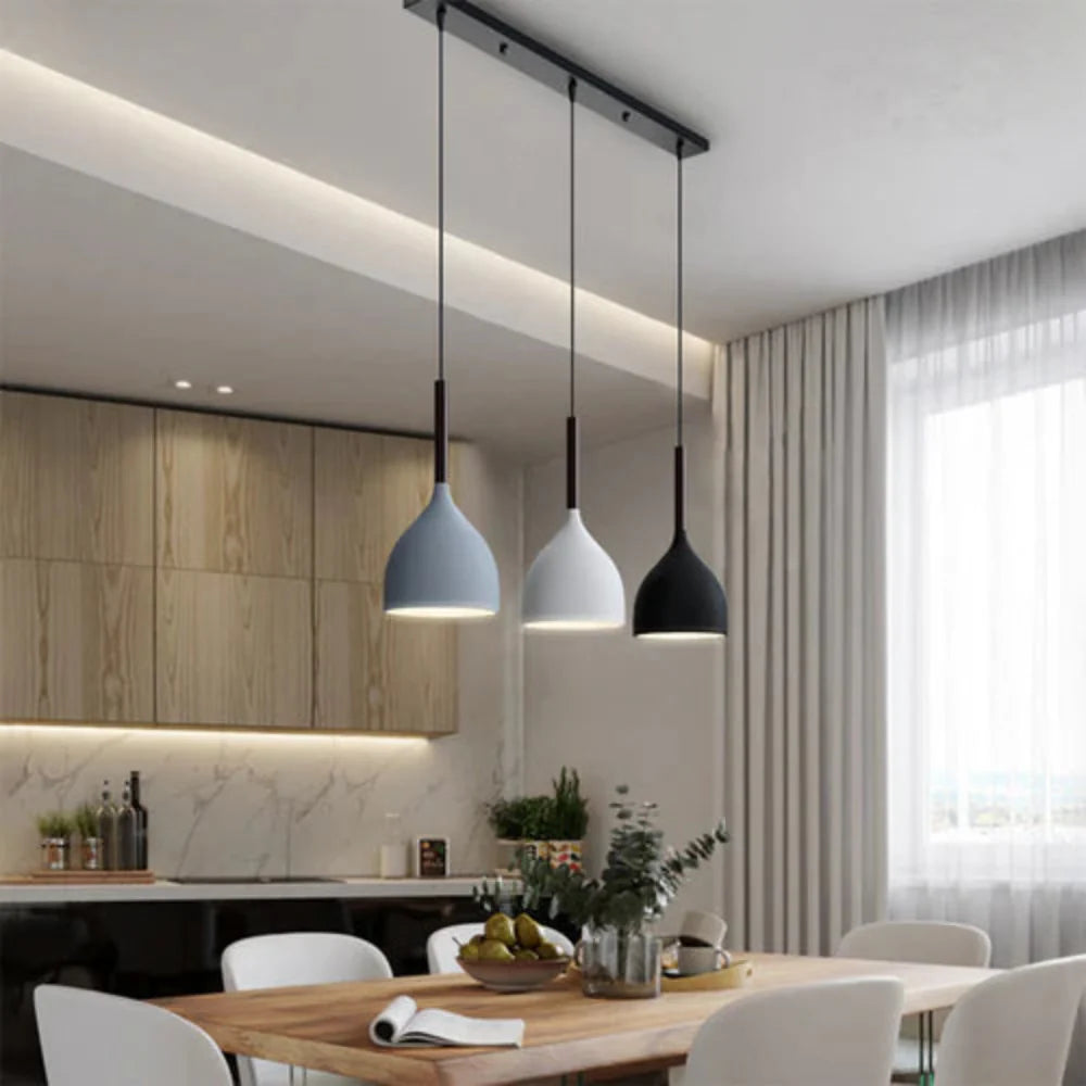 Scandinavian Resin Shade Pendant Light Fixture | Velires