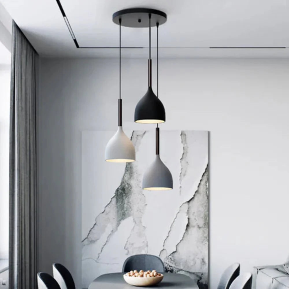 Scandinavian Resin Shade Pendant Light Fixture | Velires