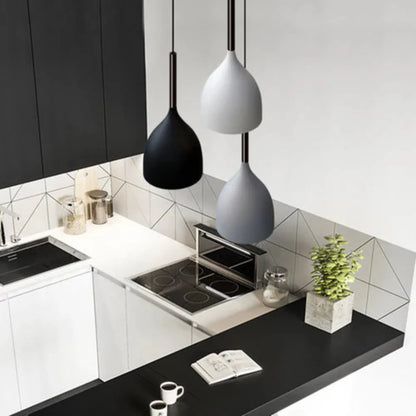 Scandinavian Resin Shade Pendant Light Fixture | Velires