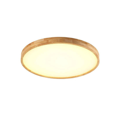 Scandinavian Wood LED Ceiling Light Slim Design | Velion
