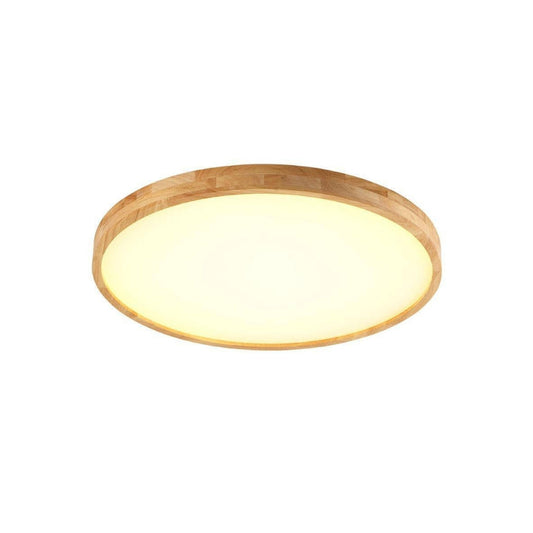 Scandinavian Wood LED Ceiling Light Slim Design | Velion