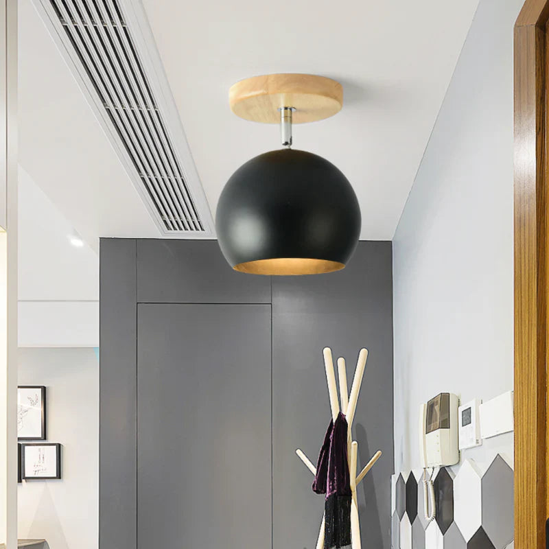 Scandinavian Wood Metal Adjustable LED Wall Light | Lumvorn