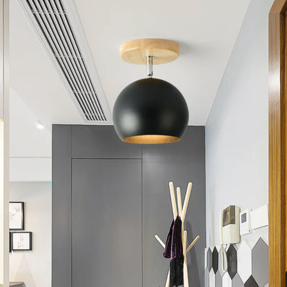 Scandinavian Wood Metal Adjustable LED Wall Light | Lumvorn