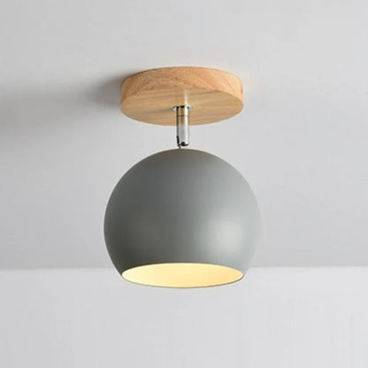 Scandinavian Wood Metal Adjustable LED Wall Light | Lumvorn