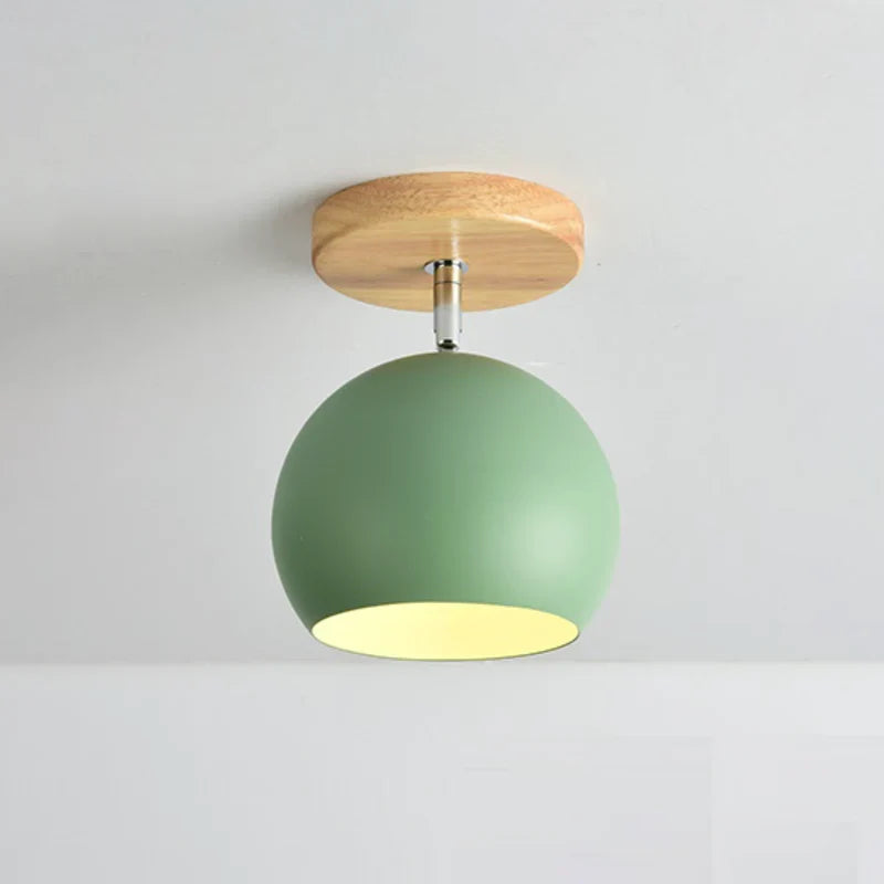 Scandinavian Wood Metal Adjustable LED Wall Light | Lumvorn