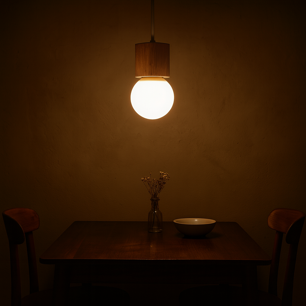 Scandinavian Wooden Cube Pendant Light Interior | Navirox