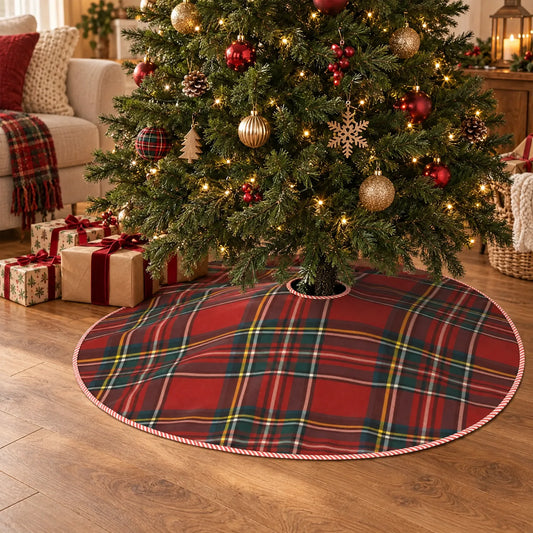 Scottish Plaid Christmas Tree Skirt